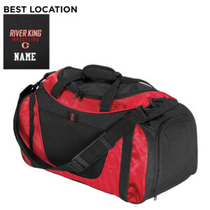 River King Wrestling Port Authority Small Two-Tone Duffel-Red/Black