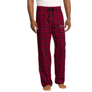 River King Wrestling Men Flannel Plaid Pant-New Red
