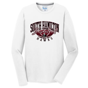 SH Girls BB Men Long Sleeve Essential Blended Performance Tee-White