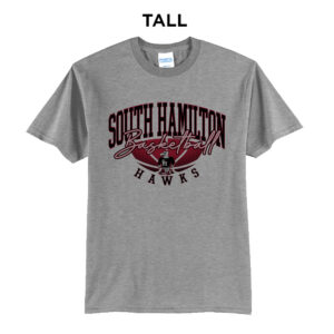 SH Girls BB Tall Cotton Short Sleeve Tee-Grey