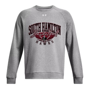SH Girls BB Under Armour UA Rival Fleece Crewneck Sweatshirt-Castle Rock Heather