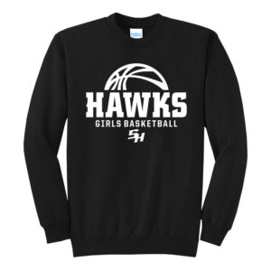 SH Girls BB Unisex Fleece Crewneck Sweatshirt-Black