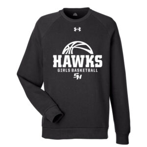 SH Girls BB Under Armour UA Rival Fleece Crewneck Sweatshirt Adult-Black