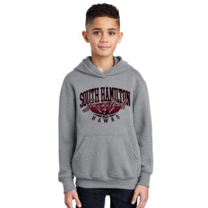 SH Girls BB Youth Hooded Sweatshirt-Athletic heather