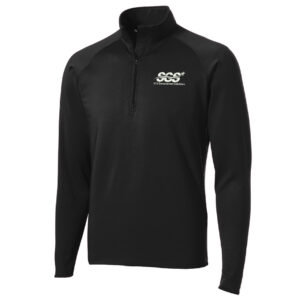 SGS Government Solutions Sport-Tek Sport-Wick Stretch 1/2-Zip Pullover Men-Black