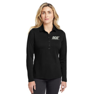SGS Government Solutions Nike Golf Ladies Long Sleeve Dri-FIT Stretch Tech Polo-Black