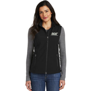SGS Government Solutions Port Authority Ladies Core Soft Shell Vest-Black