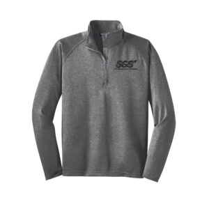 SGS Government Solutions Sport-Tek TALL Sport-Wick Stretch 1/2-Zip Pullover-Charcoal Grey Heather