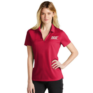 SGS Government Solutions Nike Ladies Dri-FIT Micro Pique 2.0 Polo-University Red