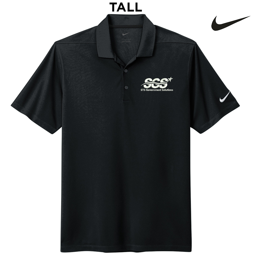 SGS Government Solutions Nike Dri-FIT TALL Micro Pique 2.0 Polo-Black
