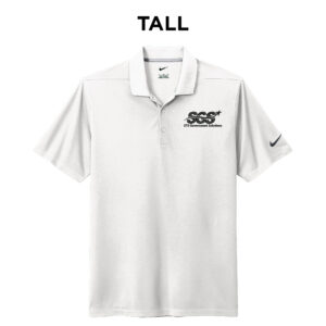 SGS Government Solutions Nike Dri-FIT TALL Micro Pique 2.0 Polo-White