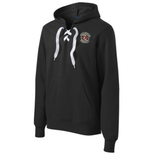 SH Boys BB Sport Tek Lace up pullover hooded sweatshirt Unisex-Black