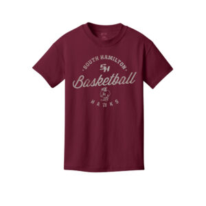 SH Boys BB Youth Cotton Short Sleeve Tee-Cardinal