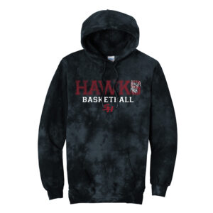SH Boys BB Unisex Crystal Tie-Dye Pullover Hoodie-Black