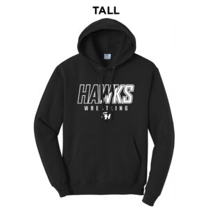SH Wrestling Tall Fleece Hooded Sweatshirt-Black