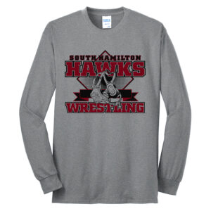 SH Wrestling Unisex Cotton Long Sleeve Tee-Athletic Heather