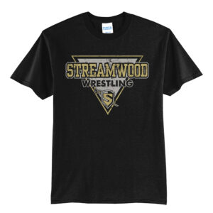 Streamwood Wrestling Unisex Short Sleeve Tee-Black