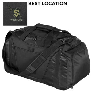 Streamwood Wrestling Port Authority Small Two-Tone Duffel-Black/Black