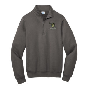 Streamwood Wrestling Port Company Adult Core Fleece 1/4-Zip Pullover Sweatshirt -Charcoal