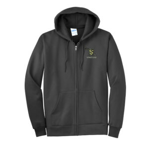 Streamwood Wrestling  Tall Ultimate Full Zip Hoodie-Charcoal