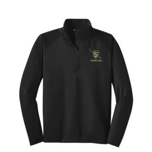 Streamwood Wrestling Sport-Tek TALL Sport-Wick Stretch 1/2-Zip Pullover-Black
