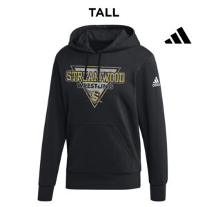 Streamwood Wrestling Adidas Fleece Hooded Sweatshirt- Black  TALL (LT, XLT only while supplies last)