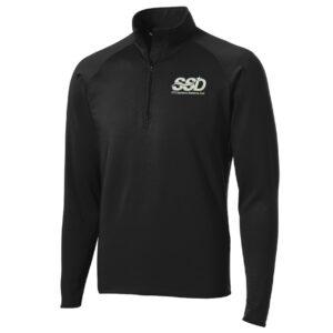 STS Systems Defense Sport-Tek Sport-Wick Stretch 1/2-Zip Pullover Men-Black