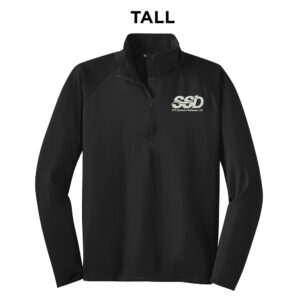 STS Systems Defense Sport-Tek TALL Sport-Wick Stretch 1/2-Zip Pullover Men-Black