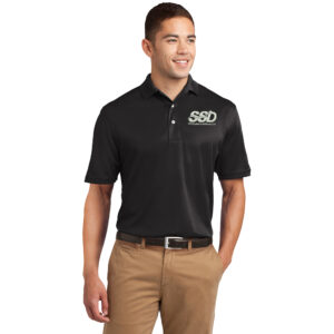 STS Systems Defense Sport-Tek Tall Dri-Mesh Men Polo-Black