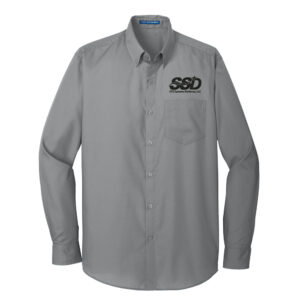 STS Systems Defense Port Authority Long Sleeve Carefree Poplin Shirt Men-Gusty Grey