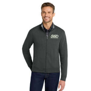 STS Systems Defense Port Authority Men Interlock Full-Zip-Charcoal Heather