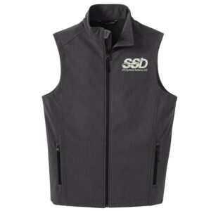 STS Systems Defense Port Authority Men Core Soft Shell Vest-Black Charcoal Heather