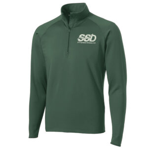 STS Systems Defense Men Sport-Tek Sport-Wick Stretch 1/2-Zip Pullover-Forest