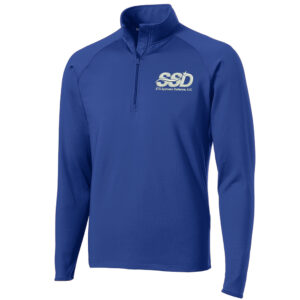 STS Systems Defense Men Sport-Tek Sport-Wick Stretch 1/2-Zip Pullover-True Royal