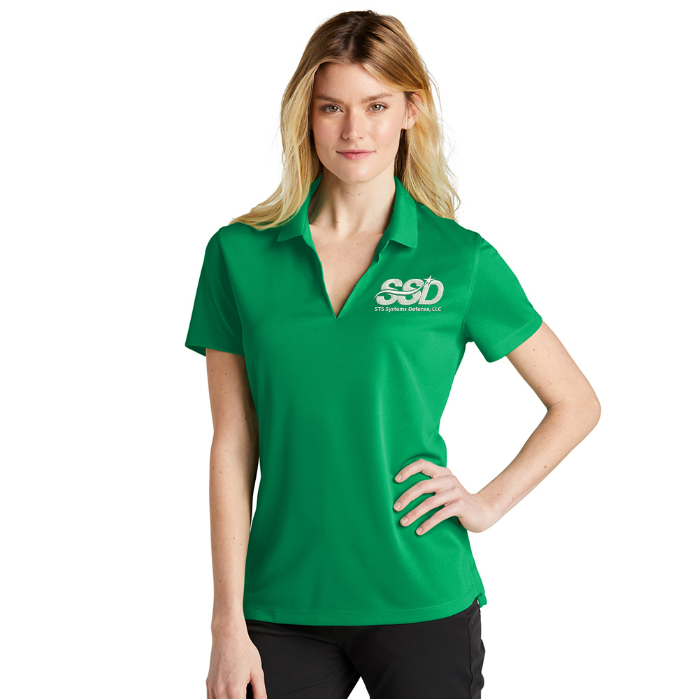 STS Systems Defense Nike Ladies Dri-FIT Micro Pique 2.0 Polo-Lucide Green
