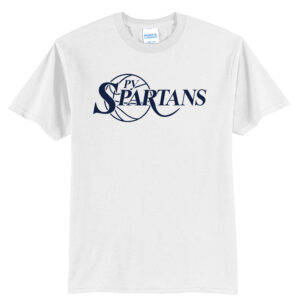 Spartans Boys BB Unisex Short Sleeve Tee-White