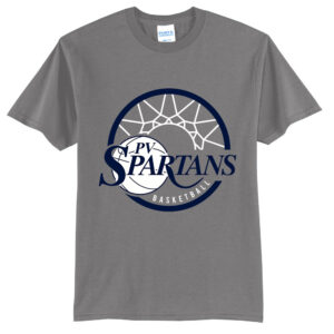 Spartans Boys BB Tall Short Sleeve Tee-Medium Grey