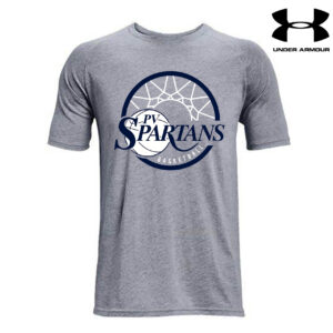 Spartans Boys BB Under Armour Athletics soft cotton blend T-shirt Adult-Steel Grey