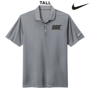 STS Systems Support Nike Dri-FIT TALL Micro Pique 2.0 Polo-Cool Grey
