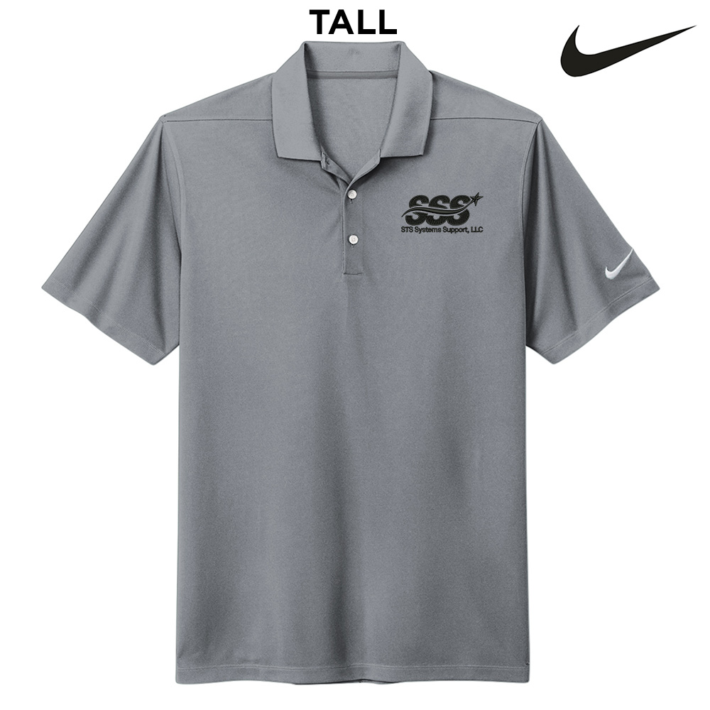 STS Systems Support Nike Dri-FIT TALL Micro Pique 2.0 Polo-Cool Grey