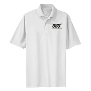 STS Systems Support Sport-Tek Dri-Mesh Polo Men-White