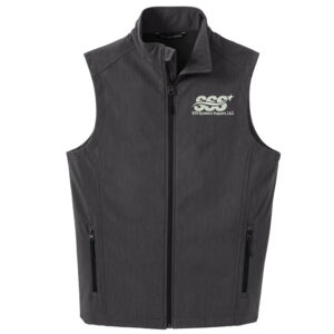 STS Systems Support Port Authority Men Core Soft Shell Vest-Black Charcoal Heather