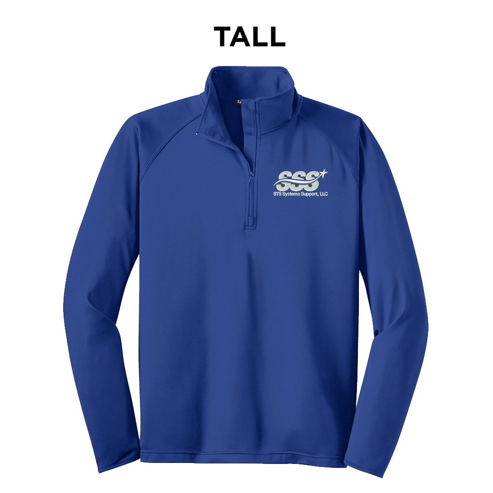 STS Systems Support Sport-Tek TALL Sport-Wick Stretch 1/2-Zip Pullover-Royal