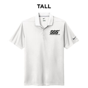 STS Systems Support Nike Dri-FIT TALL Micro Pique 2.0 Polo-White