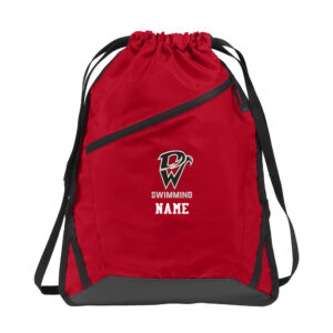 DW Swim Port Authority Zip It Cinch Pack-Red/Black