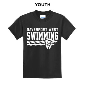 DW Swim Youth Short Sleeve Tee-Black