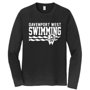 DW Swim Unisex Fan Favorite Cotton Long Sleeve Tee-Black