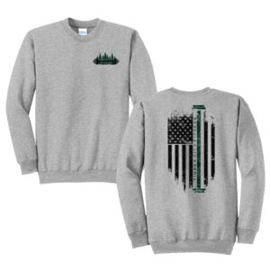 Timber City Fitness Unisex Fleece Crewneck Sweatshirt-Athletic Heather