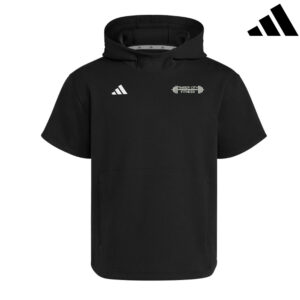 Timber City Fitness Adidas Short Sleeve Hoodie-Black