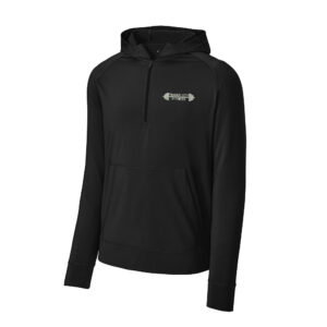 Timber City Fitness Sport-Tek Sport-Wick Stretch 1/2-Zip Hoodie Men-Black